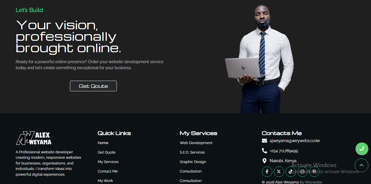 alex prtfolio testimonials
