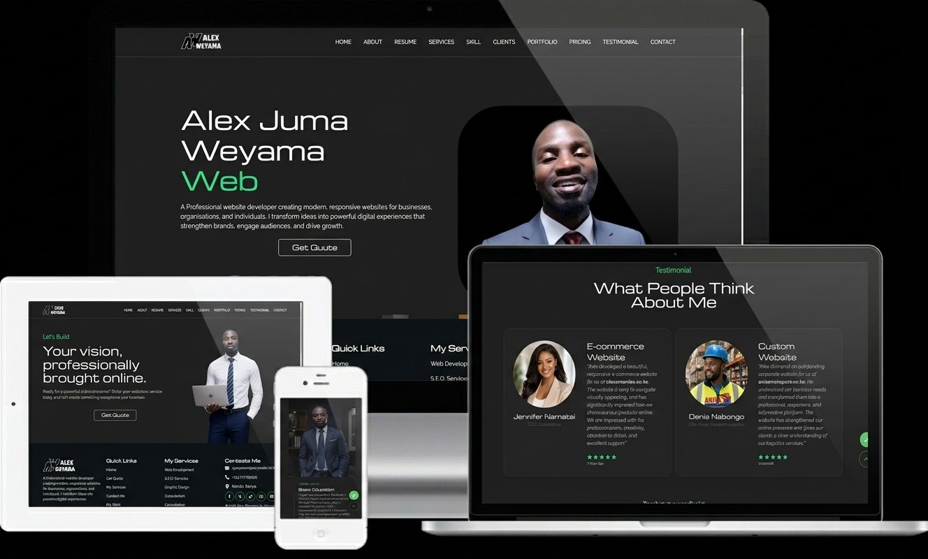 portfolio design Alex Weyama responsive design